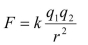 The force between two charged particles can be calculated using the following equation:   where   What is the appropriate unit for k if the preceding equation is to be homogeneous in units?  <div style=padding-top: 35px> 