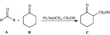 Instructions: Consider the reaction below to answer the following question(s).    -Refer to instructions. Draw the structure of the enolate ion that is generated during the course of this reaction.