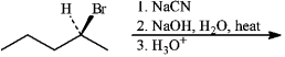 Instructions: Give the major organic product(s) for each of the following reactions or sequences of reactions. Show all relevant stereochemistry. -Give major product(s):  