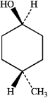 What is the IUPAC name of the following compound?   A)  cis-4-methylcyclohexanol B)  trans-4-methylcyclohexanol C)  cis-4-hydroxy-1-methylcyclohexane D)  trans-4-hydroxy-1-methylcyclohexane