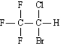 Instructions: Provide a IUPAC name for each of the following alkyl halides. -Name:   (Halothane)