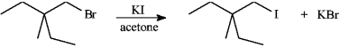  Instructions: Consider the pair of reactions below to answer the following question(s) . a.    or b.   -Refer to instructions. The alkyl bromide starting materials in these reactions are classified as: A)  3 \degree  B)  2 \degree  C)  1 \degree  D)  4 \degree
