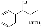 Instructions: Place asterisks at all the chirality centers in each molecule below. -Place asterisks:   ephedrine