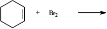 The product(s)  of the reaction when carried out in an organic solvent   would be: A)  cis-1,2-dibromocyclohexane only B)  trans-1,2-dibromocyclohexane only C)  50/50 mixture of cis-1,2-dibromocyclohexane and trans-1,2-dibromocyclohexane only D)  mixture with > 50% being trans-1,2-dibromocyclohexane only