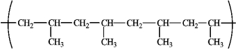 Draw the structure of the monomer used to prepare the polymer shown below.  