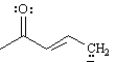 Draw two resonance structures for the species below.  