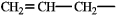 The following group is a substituent on a molecule. What is an accepted IUPAC name for this group?   A)  propenyl B)  allyl C)  vinyl D)  propylene E)  either a or b