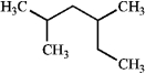 What is the IUPAC name of the following compound?   A)  2-ethyl-4-methylpentane B)  2,4-dimethylhexane C)  3,5-dimethylhexane D)  1,1,3-trimethylpentane