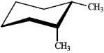 Instructions: For each disubstituted cyclohexane below, draw its ring-flip isomer. Circle the most stable conformation and label the substituent groups as axial or equatorial. -Draw and label:  