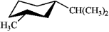 Which of the following is the most stable conformation of cis-1-isopropyl-3-methylcyclohexane? A)   B)   C)   D)  
