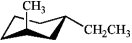 Which of the following is the most stable conformation of trans-1-ethyl-3-methylcyclohexane? A)   B)   C)   D)  