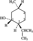 Instructions: (-)-Menthol is responsible for the characteristic flavor and taste of peppermint. The structure of (-)-menthol is shown below. Use this information to answer the following question.   -D-Pinitol is an interesting hexahydroxycyclohexane, whose structure is shown below.   On the templates provided, draw the two chair conformations that are in equilibrium for D-pinitol. Circle the most stable conformation.  