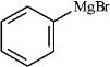 The following shows an intermediate used in a Grignard synthesis. Which atom will inductively donate electrons in this species?   A)  C B)  Br C)  Mg D)  H E)  both b and c