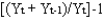 <strong>The rate of growth of GDP for period t is:</strong> A) B) C) D)
