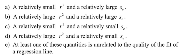 A good fit of the simple linear regression model would be characterized by   a regression line.