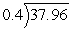 Divide:   A)  94.9 B)  83.9 C)  103.9 D)  84.9 E)  93.9
