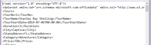   -The figure shows a portion of an<u> HTML</u> file.