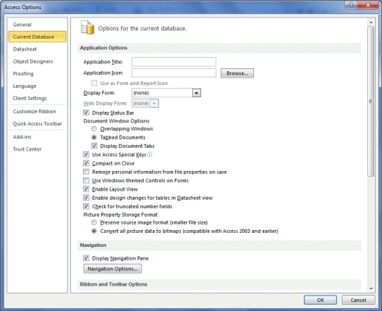   -The dialog box in the figure is accessed from which tab on the Ribbon? A)  VIEW B)  BACKSTAGE C)  FILE D)  TOOLS