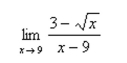 Evaluate the limit.