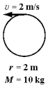 <strong>The diagram below shows five cylinders, each cylinder rotating with constant angular velocity about its central axis. The magnitude of the tangential speed of one point of each cylinder is shown, along with each cylinder's radius and mass. Which cylinder has the largest angular momentum?</strong> A) B) C) D) E)