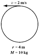 <strong>The diagram below shows five cylinders, each cylinder rotating with constant angular velocity about its central axis. The magnitude of the tangential speed of one point of each cylinder is shown, along with each cylinder's radius and mass. Which cylinder has the largest angular momentum?</strong> A) B) C) D) E)