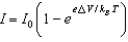 <strong>When a voltage \Delta V is applied to a p-n junction diode at absolute temperature T, the current voltage relationship is:</strong> A) B) C) D) E)