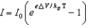 <strong>When a voltage \Delta V is applied to a p-n junction diode at absolute temperature T, the current voltage relationship is:</strong> A) B) C) D) E)