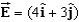 Points A [at (2, 3)  m] and B [at (5, 7)  m] are in a region where the electric field is uniform and given by N/C.What is the potential difference VA - VB?   A) 33 V B) 27 V C) 30 V D) 24 V E) 11 V