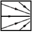 <strong>Which one of the diagrams below is not a possible electric field configuration for a region of space which does not contain any charges?</strong> A) B) C) D) E)
