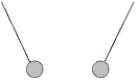 Two identical pith balls supported by insulating threads hang side by side and close together, as shown below.   One is positively charged; the other is neutral.We can conclude that A) all field lines leaving the positively charged pith ball end on the neutral pith ball. B) some of the field lines leaving the positively charged pith ball end on the neutral pith ball. C) none of the field lines leaving the positively charged pith ball end on the neutral pith ball. D) positive charge is transferred along the field lines until both balls have equal charges. E) positive charge is transferred along the field lines until both balls hang along vertical lines.