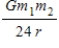 <strong>A satellite of mass m<sub>1</sub> circles a planet of mass m<sub>2</sub> and radius r in an orbit at a height 2r above the surface of the planet. What minimum energy is required to change the orbit to one for which the height of the satellite is 3r above the surface of the planet?</strong> A)   B)​   C)​   D)   E)   <div style=padding-top: 35px> 