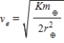 <strong>Suppose the gravitational force of the Earth on a body was   . What escape velocity ve would a body need to escape the gravitational field of the Earth?</strong> A)   . B)   . C)   . D)   . E)   . <div style=padding-top: 35px> 