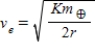 <strong>Suppose the gravitational force of the Earth on a body was   . What escape velocity ve would a body need to escape the gravitational field of the Earth?</strong> A)   . B)   . C)   . D)   . E)   . <div style=padding-top: 35px> 