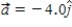 A particle moves in the xy plane with a constant acceleration given by   m/s<sup>2</sup>. At t = 0, its position and velocity are   m and   m/s, respectively. What is the distance from the origin to the particle at t = 2.0 s? A) 6.4 m B) 10 m C) 8.9 m D) 2.0 m E) 6.2 m