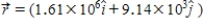 The site from which an airplane takes off is the origin. The x axis points east; the y axis points straight up. The position and velocity vectors of the plane at a later time are given by ​   and   m/s. ​ The plane is most likely A) just touching down. B) in level flight in the air. C) ascending. D) descending. E) taking off.