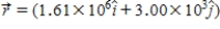 The site from which an airplane takes off is the origin. The x axis points east; the y axis points straight up. The position and velocity vectors of the plane at a later time are given by ​   m and   m/s. ​ The plane is most likely A) just touching down. B) in level flight in the air. C) ascending. D) descending. E) taking off.