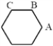  Newton approximated motion in a circle as a series of linear motions, as in the polygon below.   Assume that the particle moves at constant speed vA from A to B, and at constant speed vB from B to C. Use this exhibit to answer the following question(s) . - The direction of the change in velocity,   , at point B, is shown by the arrow in A)    B)    C)    D)    E)   