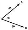 On occasion, the notation   will be a shorthand notation for   . -Vectors   and   are shown. What is the magnitude of a vector   if   ? ​   ​ A) 46 B) 10 C) 30 D) 78 E) 90
