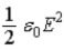 When E and B are the amplitudes of the electric and magnetic fields in an electromagnetic wave in vacuum, the total average energy density in the wave is A)    . B)    . C) ε<sub>0</sub>E<sub>2</sub>. D)    . E)    .