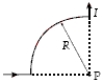The segment of wire (total length = 6R, including the incoming and outgoing portions of the wire)  is formed into the shape shown and carries a current I. What is the magnitude of the resulting magnetic field at the point P?   A)    B)    C)    D)    E)   