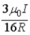 What is the magnitude of the magnetic field at point P if a = R and b = 2R?   A)    B)    C)    D)    E)   