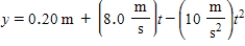 The position of a particle moving along the y axis has a position given by ​   ​ Is there any time interval during which the particle is not moving? A) Yes, from 0.60 s to 1.00 s. B) Yes, from 0.795 s to 0.805 s. C) Yes, at the time t = 0.80 s. D) No, the velocity is never zero. E) No, an instant is not the same as a time interval.