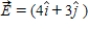 Points A [at (2, 3)  m] and B [at (5, 7)  m] are in a region where the electric field is uniform and given by   N/C. What is the potential difference VA − VB? A) 33 V B) 27 V C) 30 V D) 24 V E) 11 V