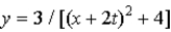 A pulse is described by   in SI units. What is the velocity of the pulse? A) 3 m/s in the +x direction B) 2 m/s in the −x direction C) 2 m/s in the +x direction D) 4 m/s in the −x direction E) 4 m/s in the +x direction