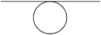 <strong>A uniform sphere of radius R and mass M rotates freely about a horizontal axis that is tangent to an equatorial plane of the sphere, as shown below. The rotational inertia of the sphere about this axis is </strong> A) . B) . C) . D) . E) .