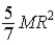 <strong>A uniform sphere of radius R and mass M rotates freely about a horizontal axis that is tangent to an equatorial plane of the sphere, as shown below. The rotational inertia of the sphere about this axis is </strong> A) . B) . C) . D) . E) .