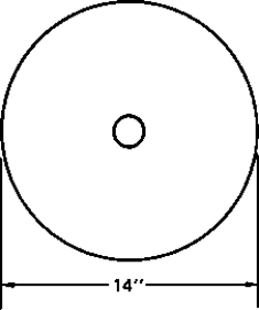   -This circular blank is used to make sprocket drives. How many sprocket drive blanks can be cut from a steel plate 44  by 44 ?  