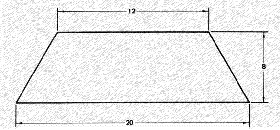 Find, in square feet, the floor area illustrated in this diagram.  