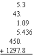 Compute the following to three decimal places.  