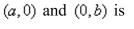 Use the intercept form to find the equation of the line with the given intercepts. The intercept form of the equation of a line with intercepts